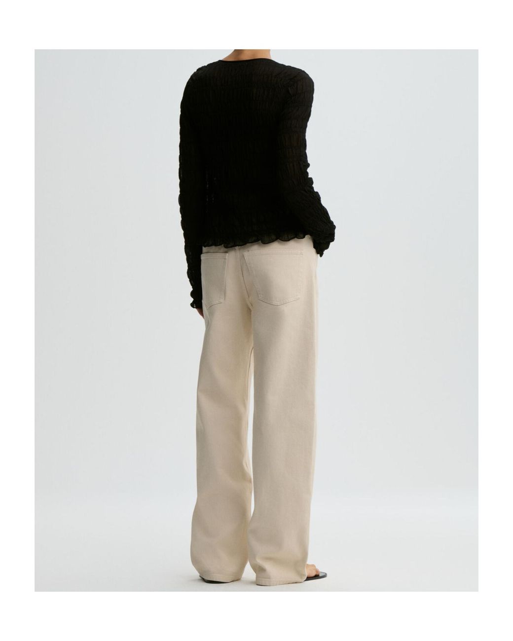 By Malene Birger Black Ebba Textured Cardigan