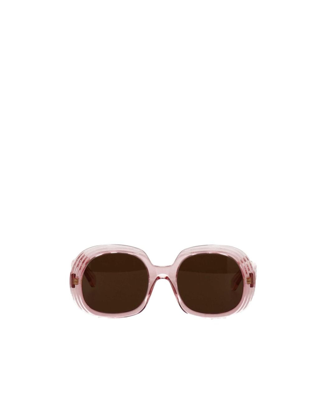 Loewe Brown Mini Anagram Steps Square Sunglasses