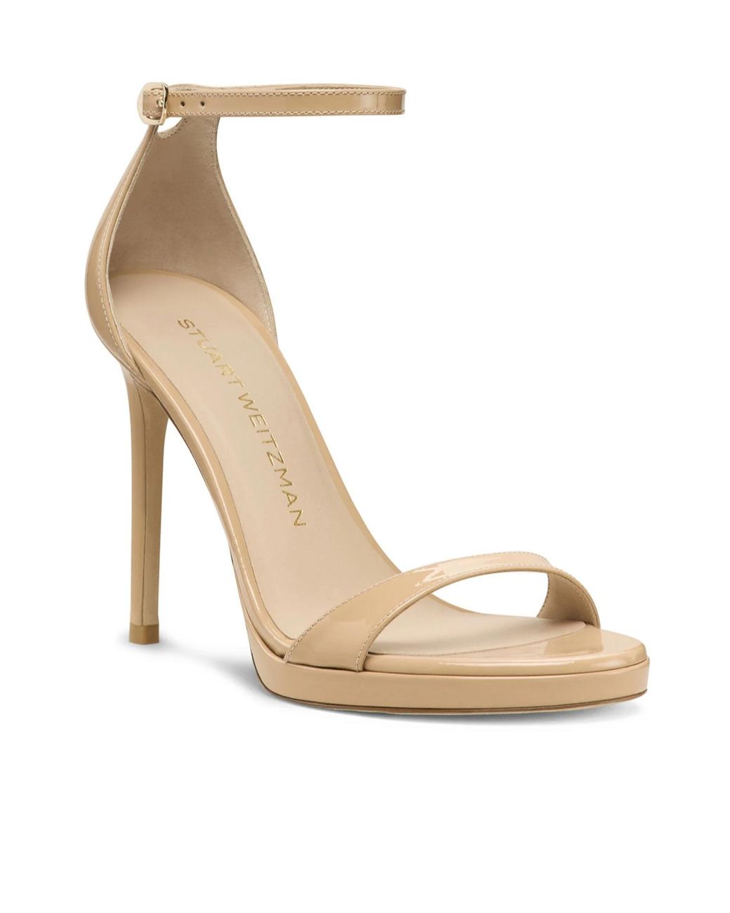 Stuart Weitzman Metallic Nudist Platform