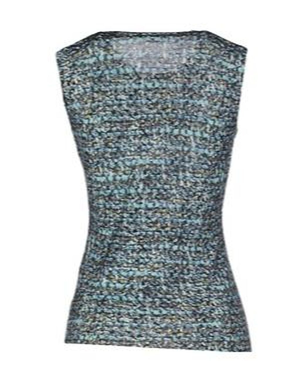 Dolce & Gabbana Blue Sleeveless Knit Top