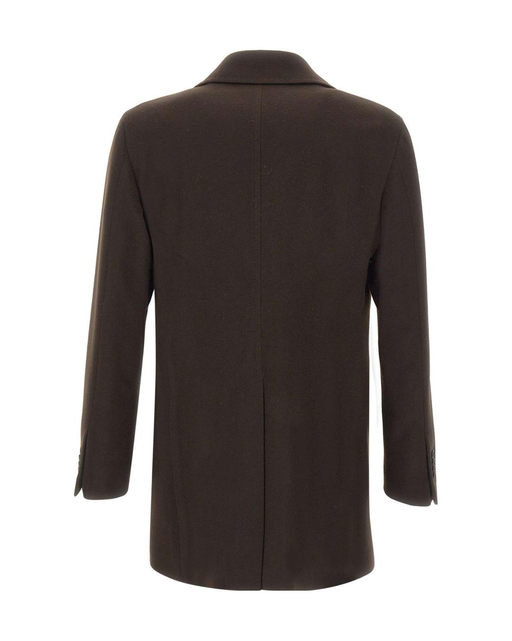 Tagliatore Black Stephan Double-Breasted Coat for men