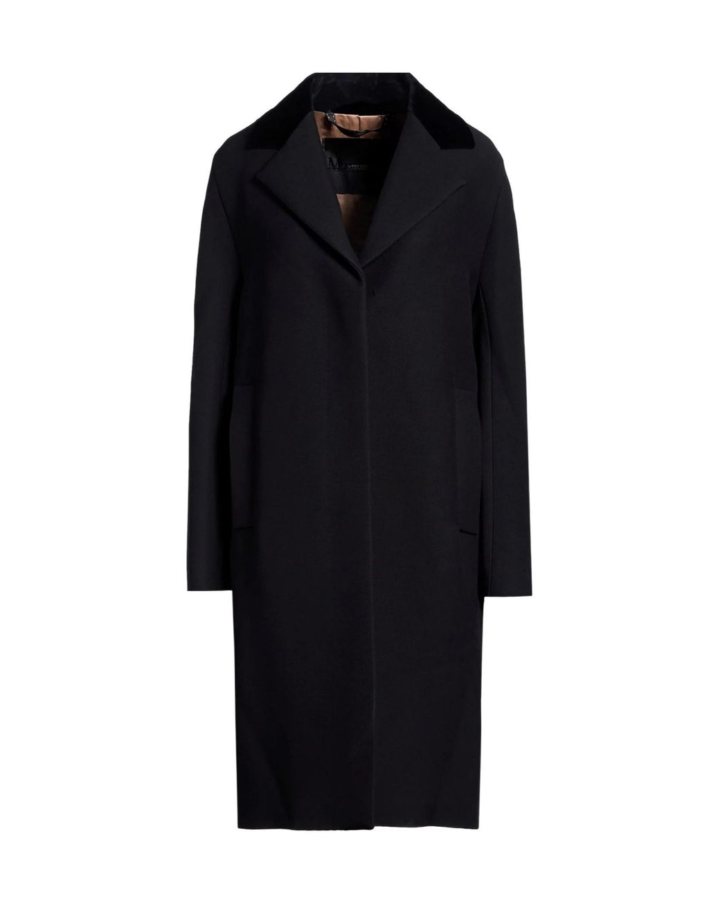 Max Mara Black Coat Wool, Silk