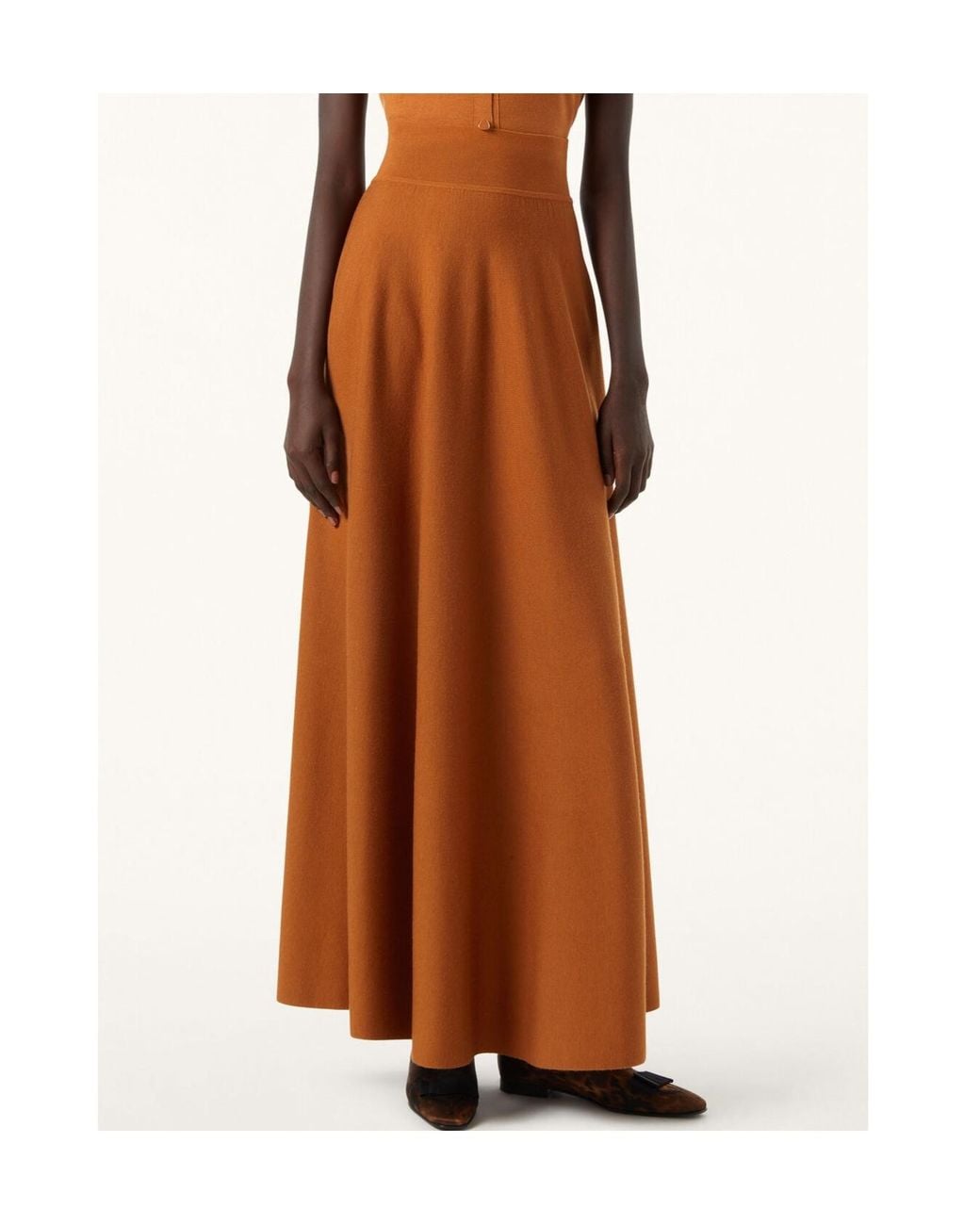 Loro Piana Brown Marigold Skirt