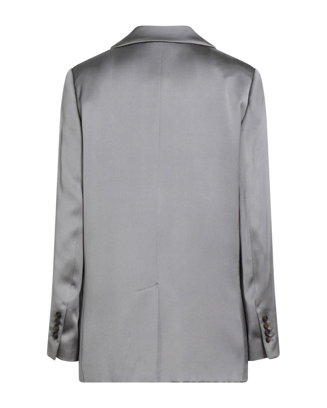 Brunello Cucinelli Gray Blazer Silk