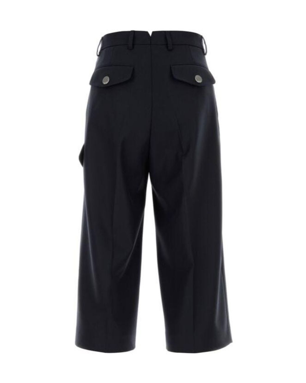 AMI Blue Straight Hem Bermuda Shorts for men