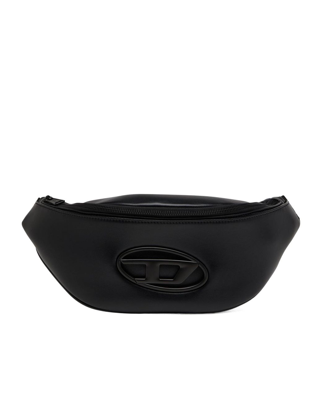 DIESEL Black Medium Holi-D Zipped Belt Bag for men