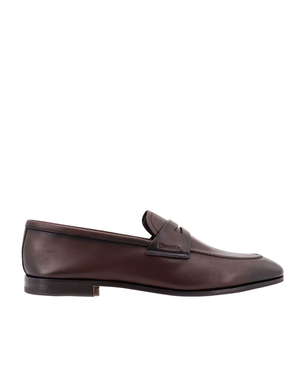 Church's Brown Logo Embossed Loafers for men