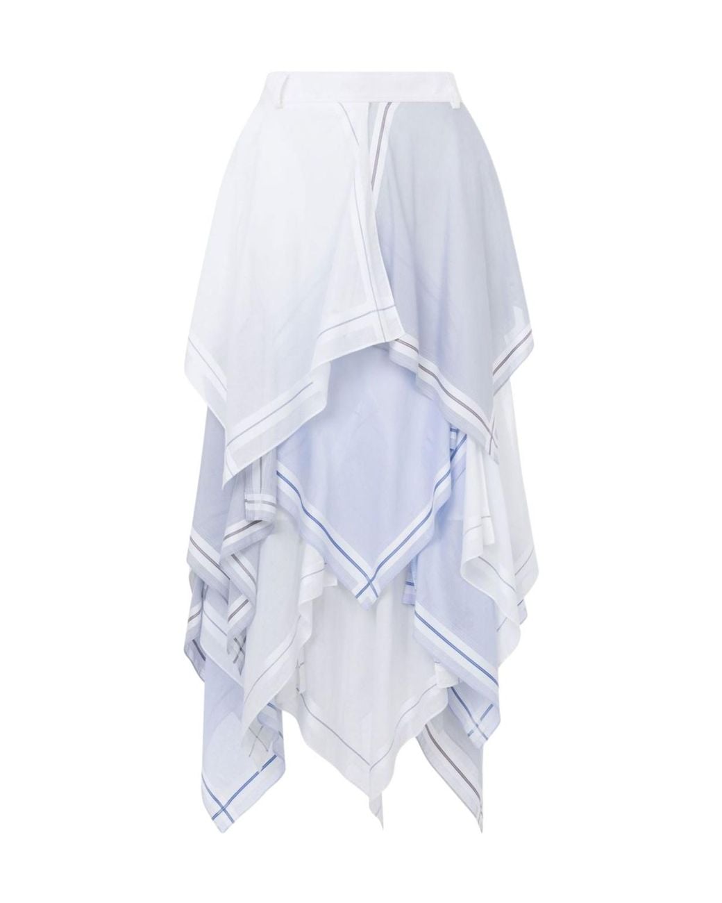 Moschino White Asymmetric Maxi Skirt