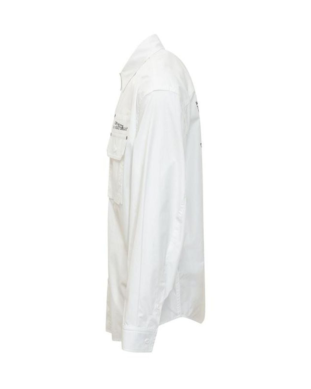 Off-White c/o Virgil Abloh White Type Arrow Overshirt for men