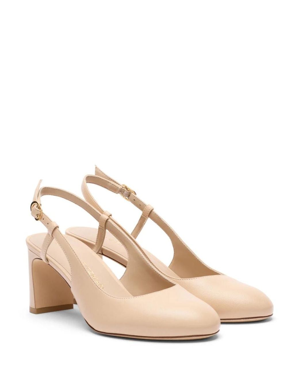 Stuart Weitzman Natural Babette Slingback 60