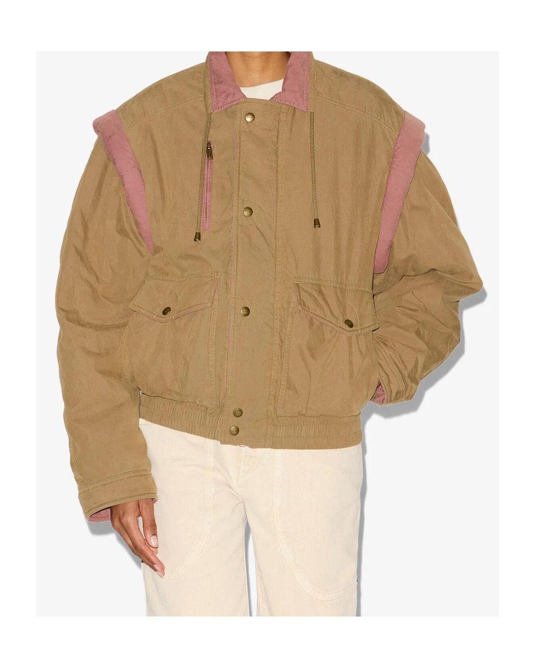 Isabel Marant Brown Isabel Marant Étoile Desha Drawstring Neck Jacket