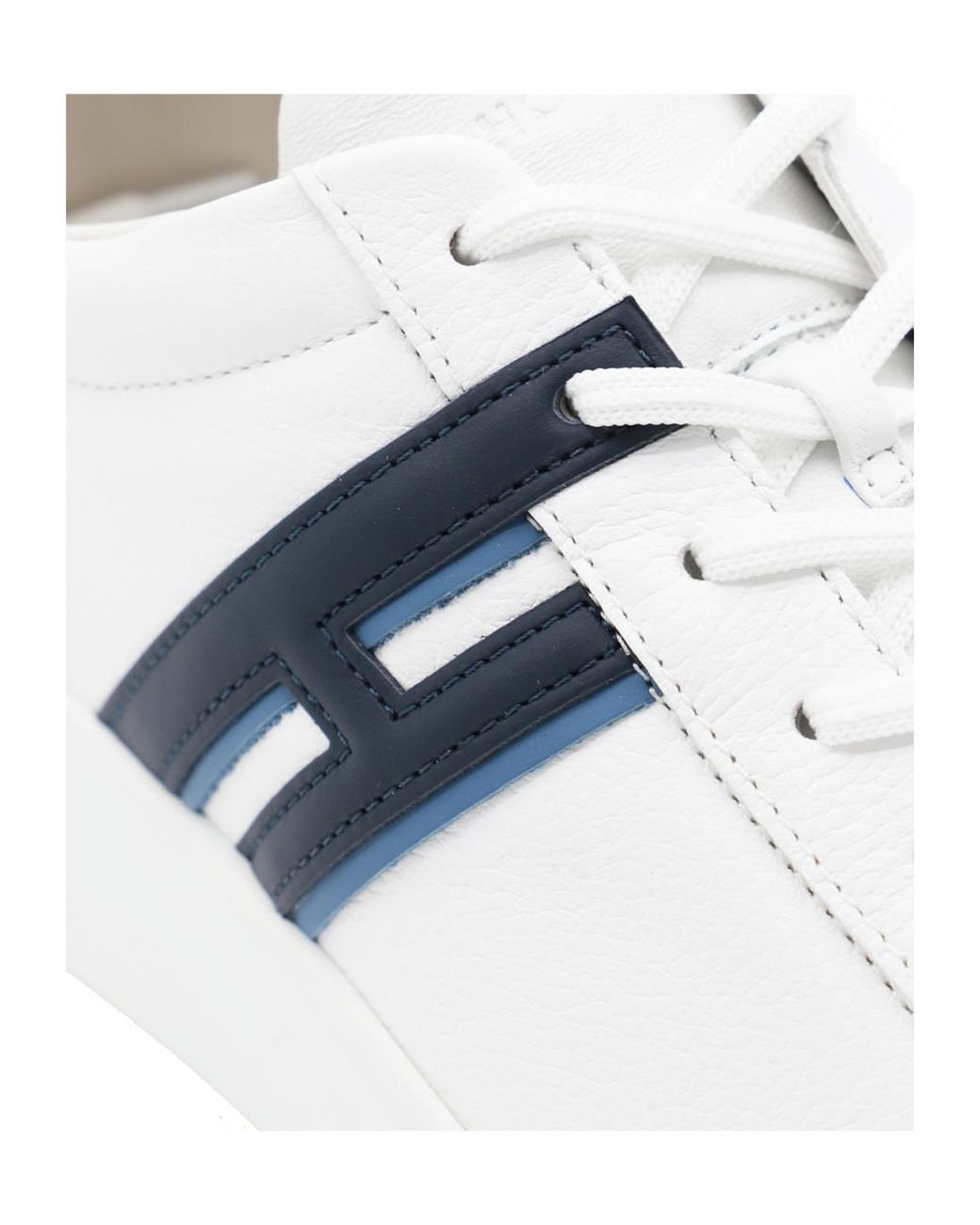Hogan Blue H580 Low-Top Round-Toe Sneakers for men