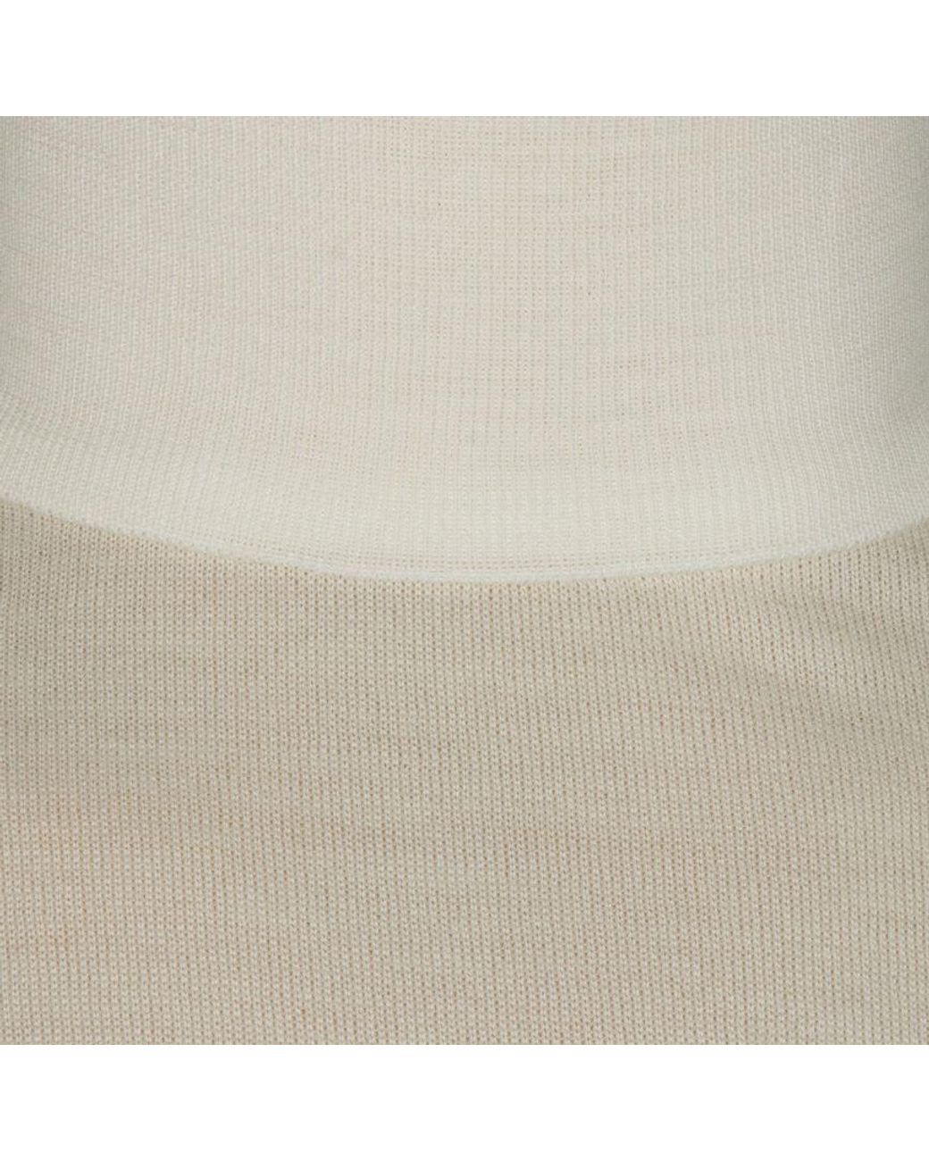 John Smedley White Cherwell Roll Neck Jumper for men