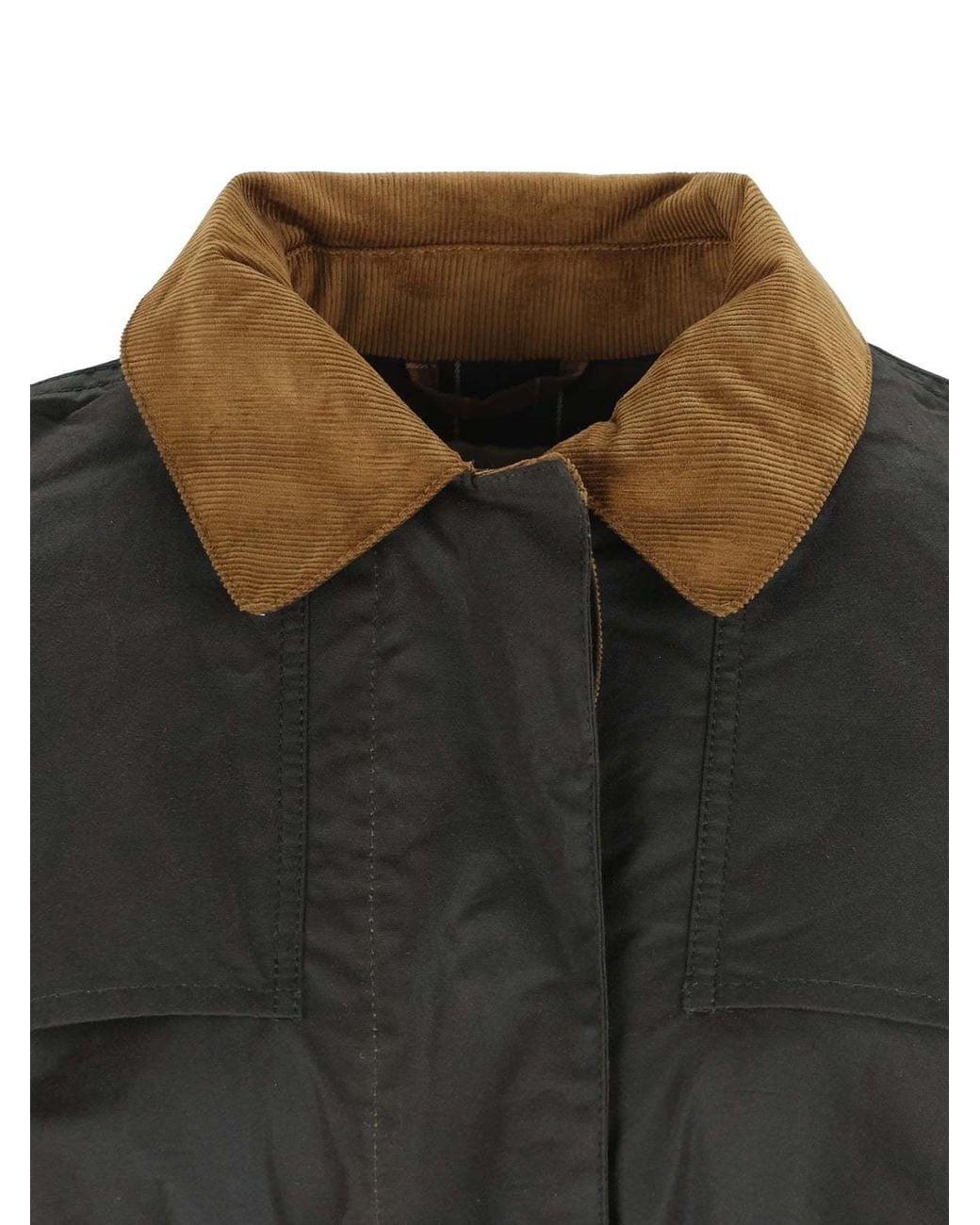 Barbour Black Belted Long Coat