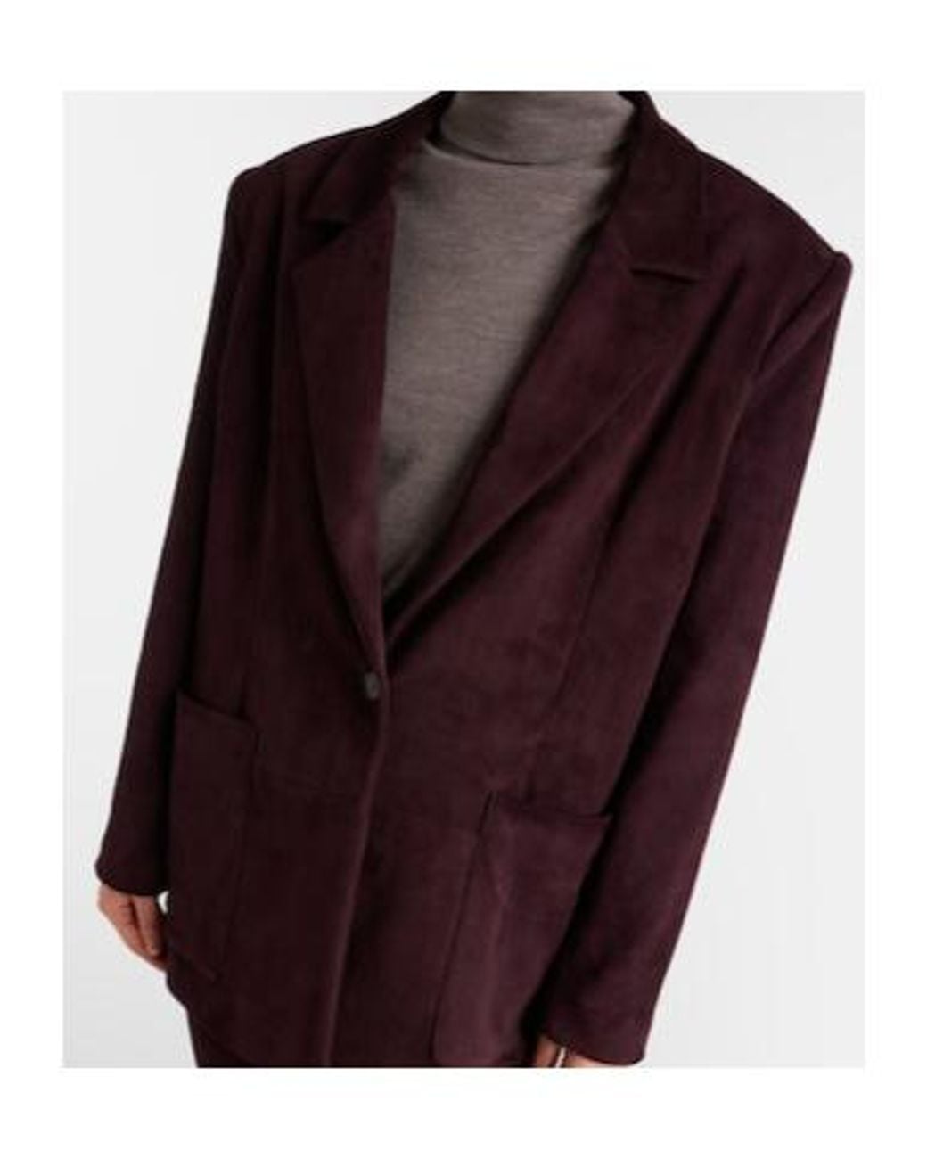 Stouls Purple Berliner Suede Blazer