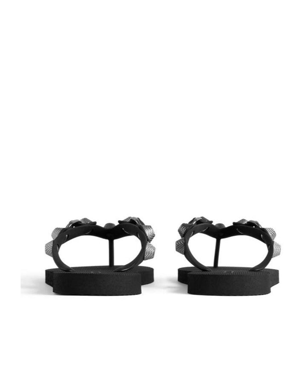 Balenciaga Multicolor Cagole Studded Flip-Flops