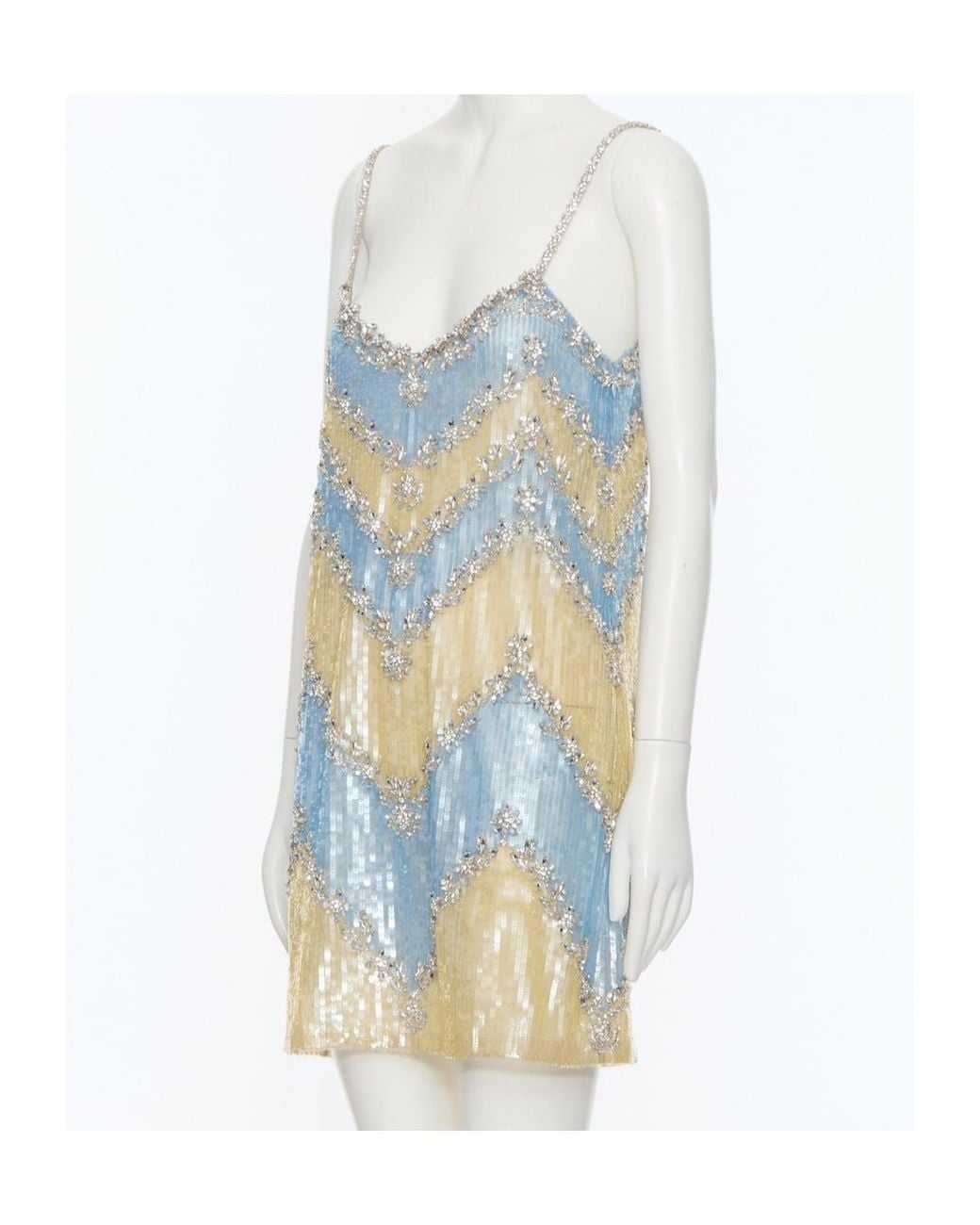 Valentino Blue Sleeveless Dress