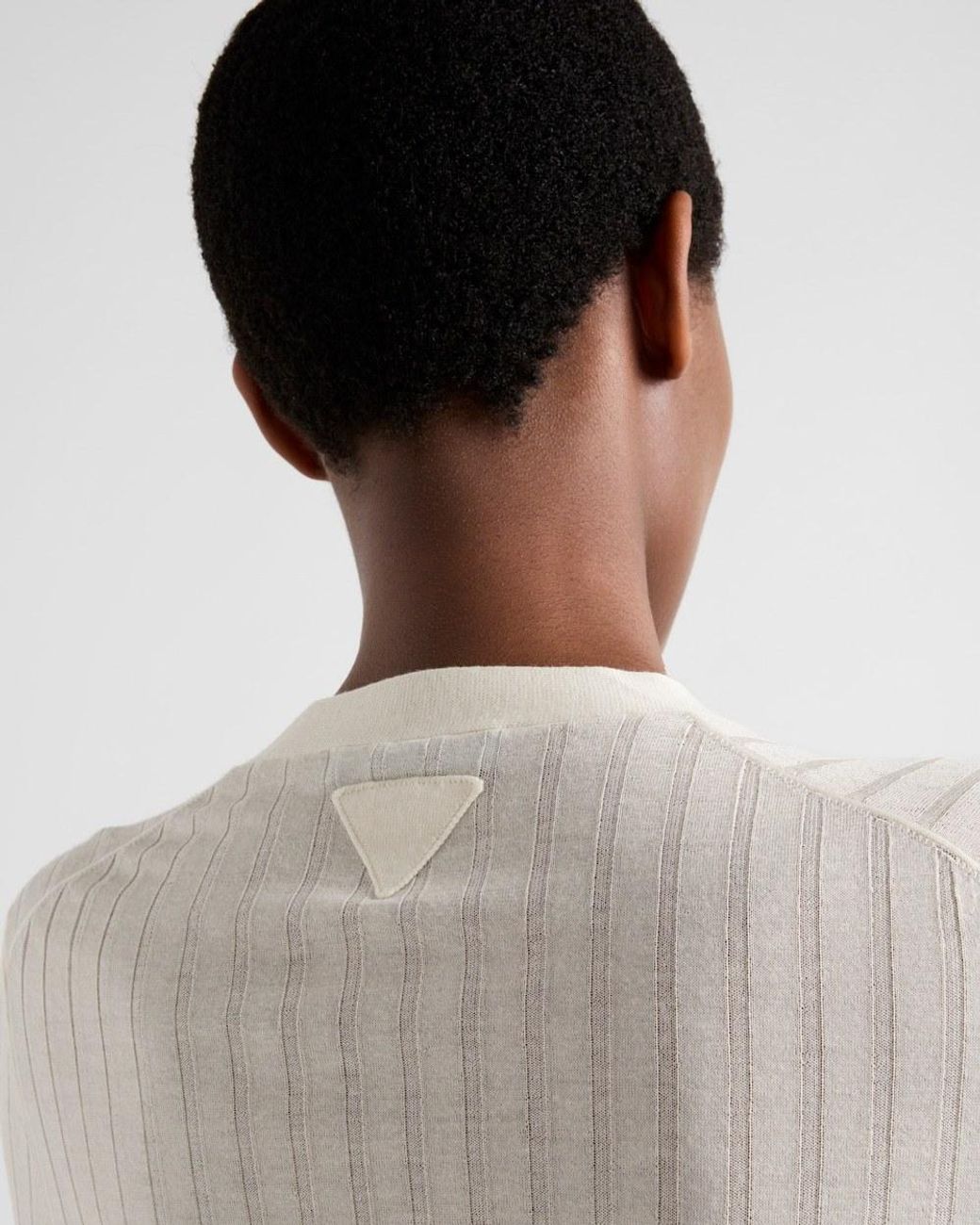 Prada White Cashmere And Silk Cardigan