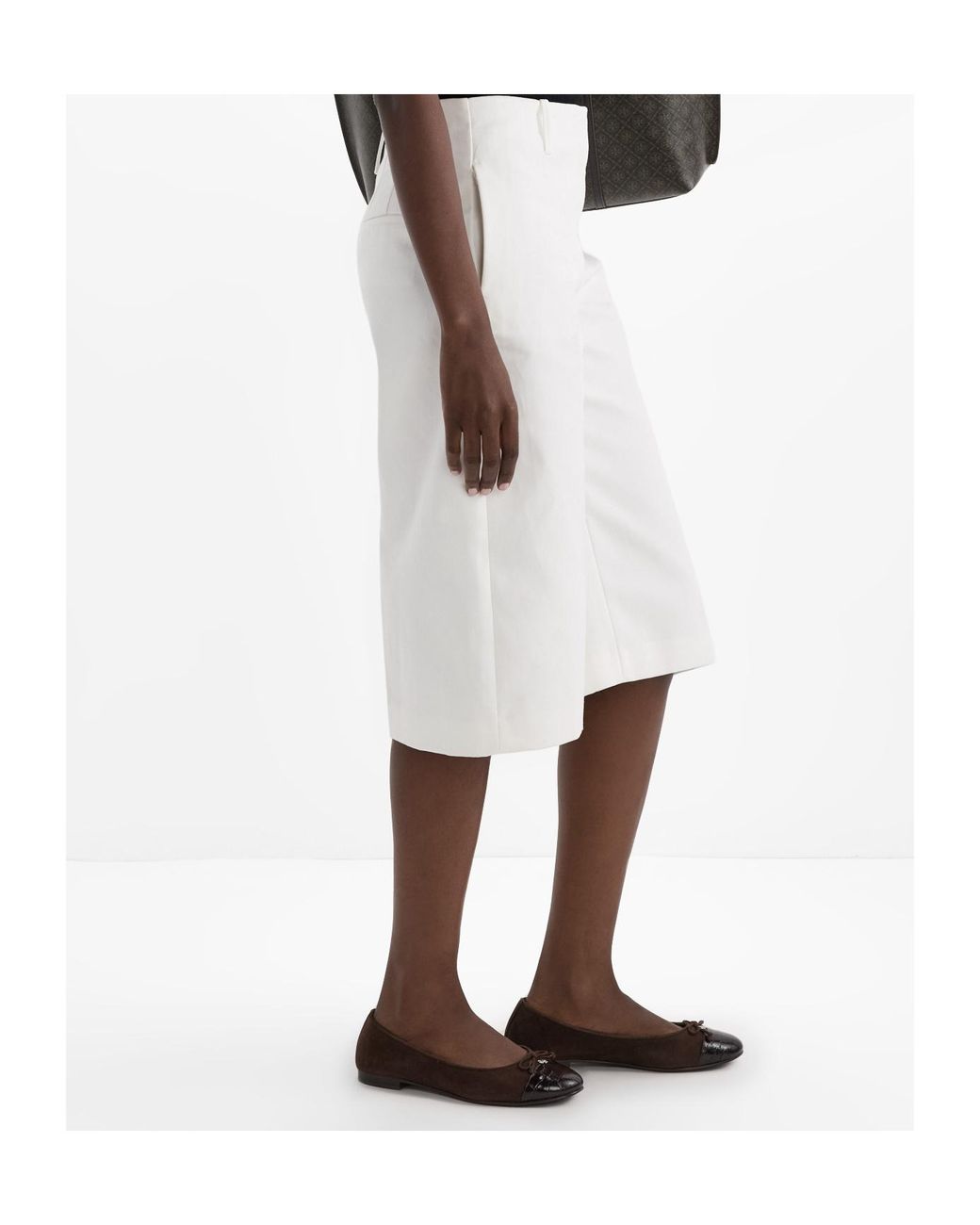 Tory Burch Brown Bow Detailed Flat Shoes