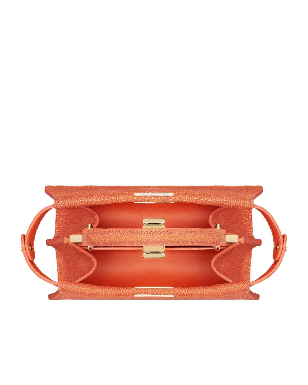 Fendi Orange Stingray Leather Bag