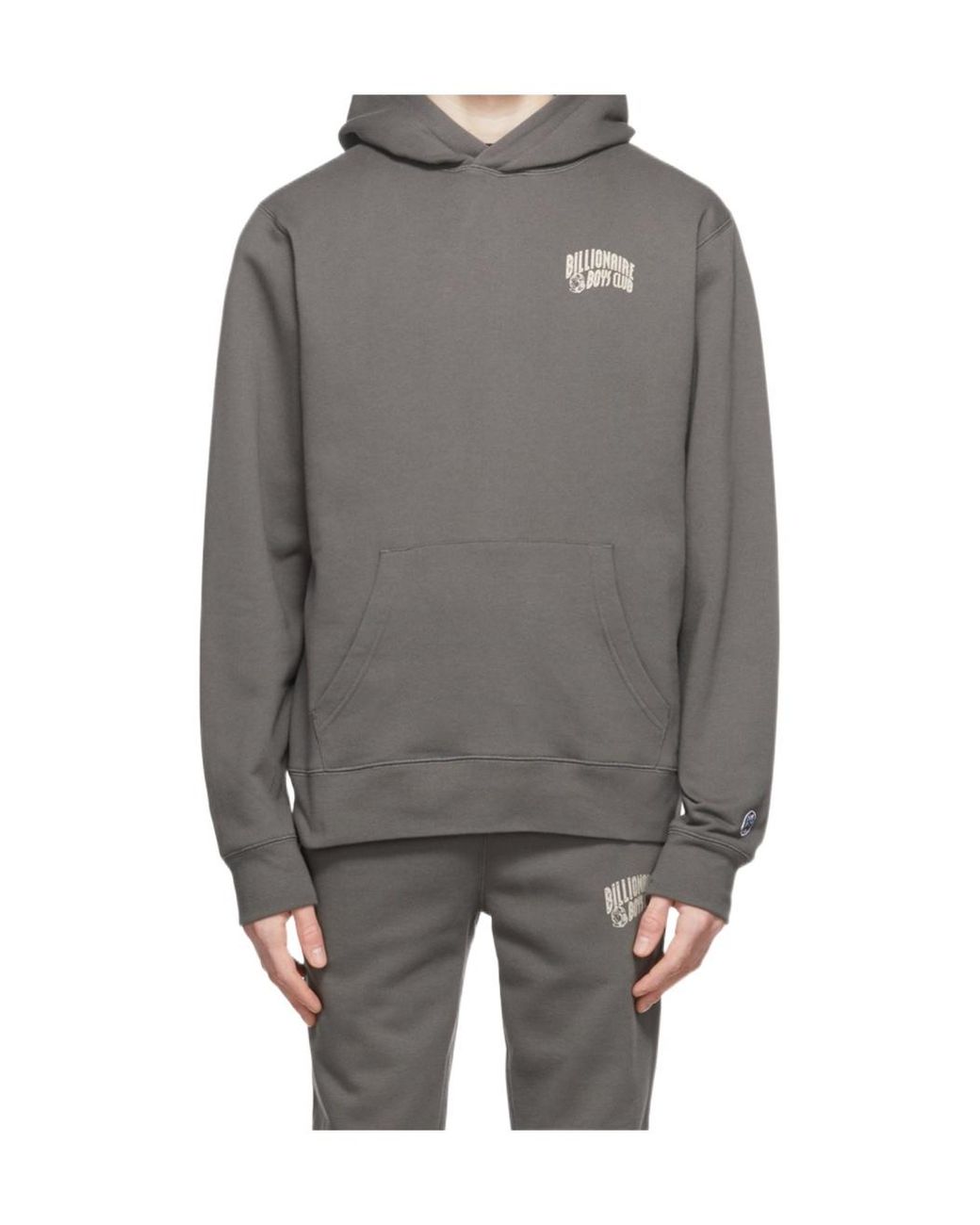 BBCICECREAM Gray Arch Logo Hoodie for men