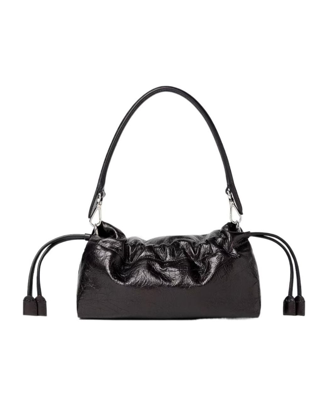 Fendi Black Baguette Soft Medium Shoulder Bag