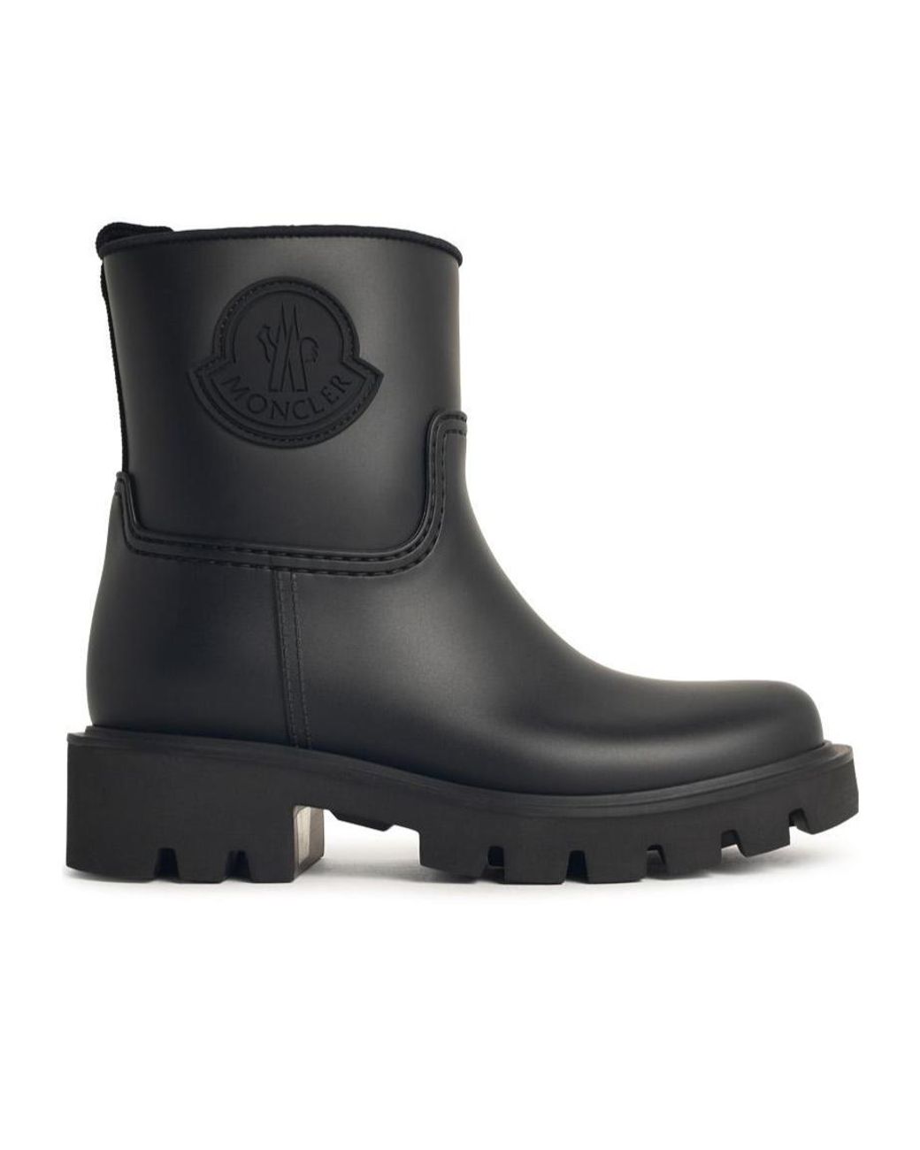 Moncler Black Kickstream Rain Boots