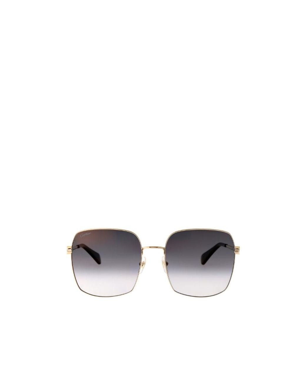 Cartier White Square Frame Sunglasses