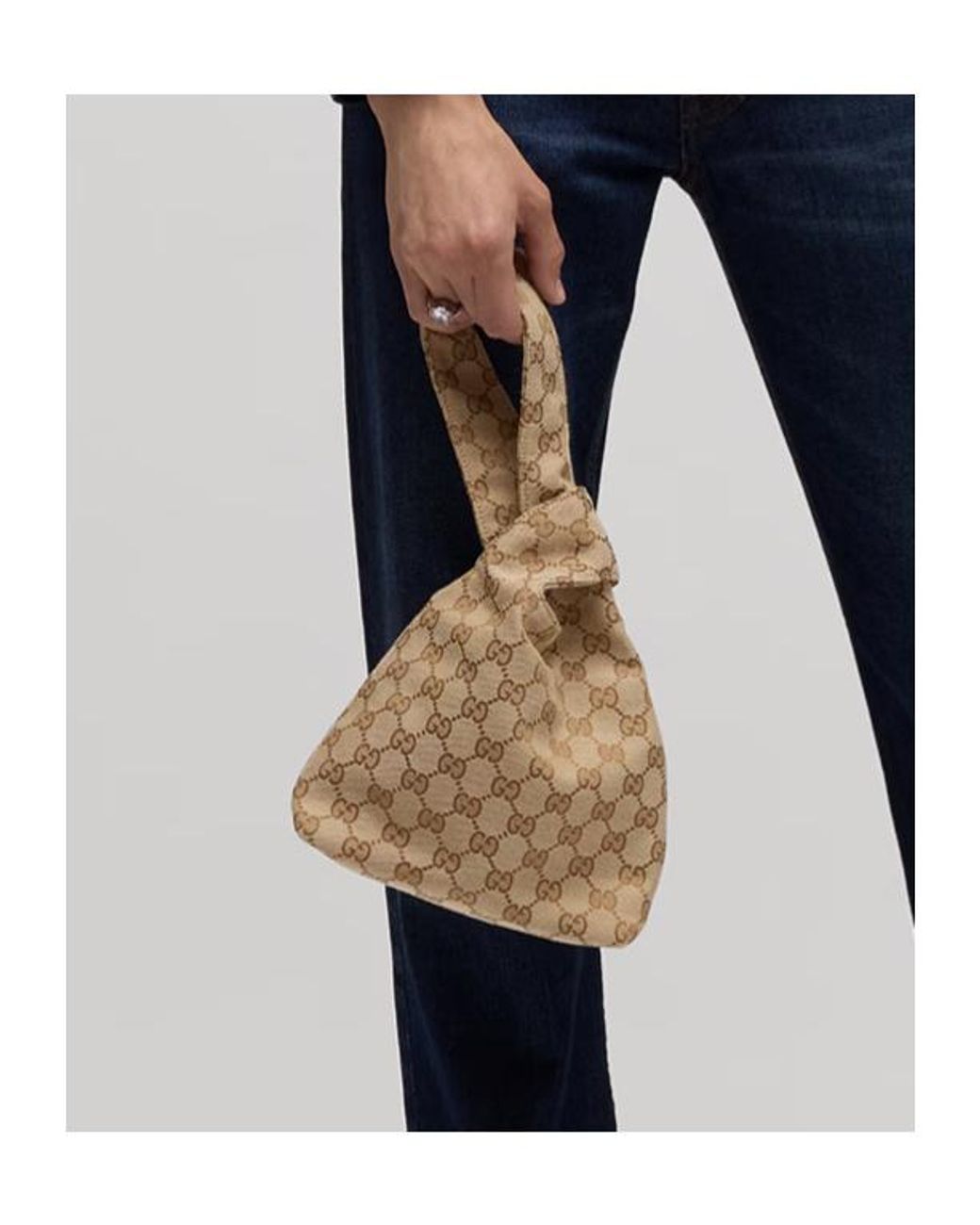 Gucci Metallic Small Soft Top Handle Bag