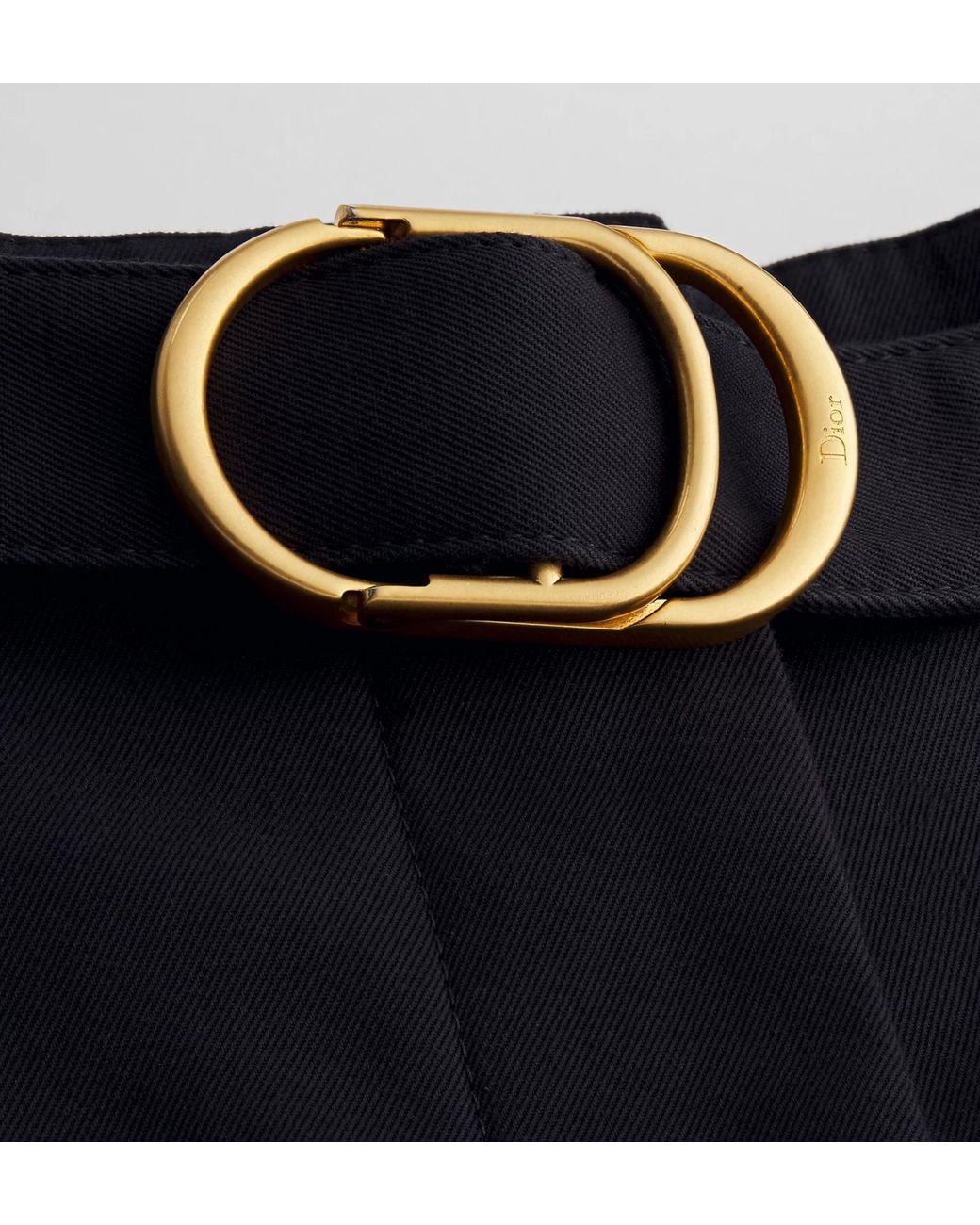 Dior Blue Belted Flared Pants