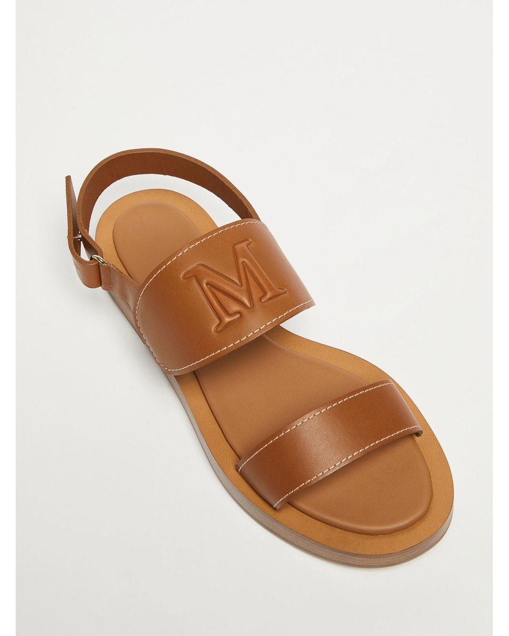 Max Mara Brown Diana Open Toe Sandals