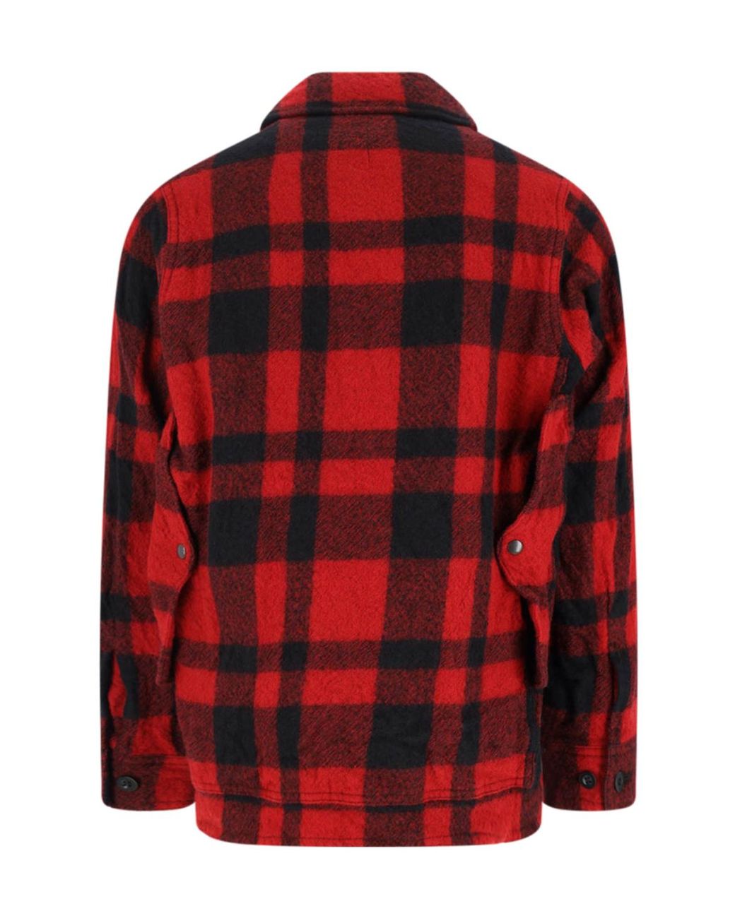 Junya Watanabe Red Checked Straight Hem Shirt for men