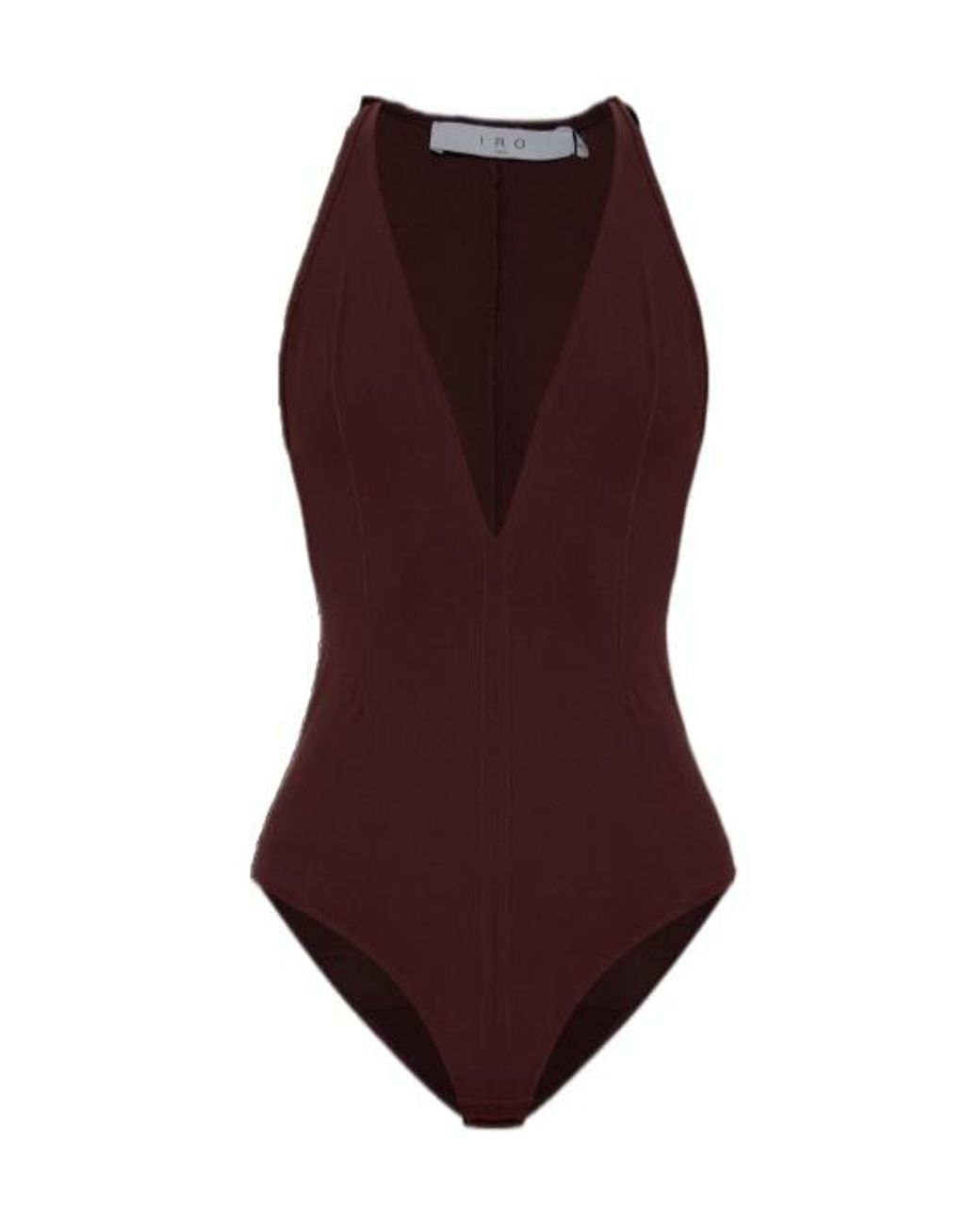 IRO Purple V-Neck Sleeveless Jumpsuit