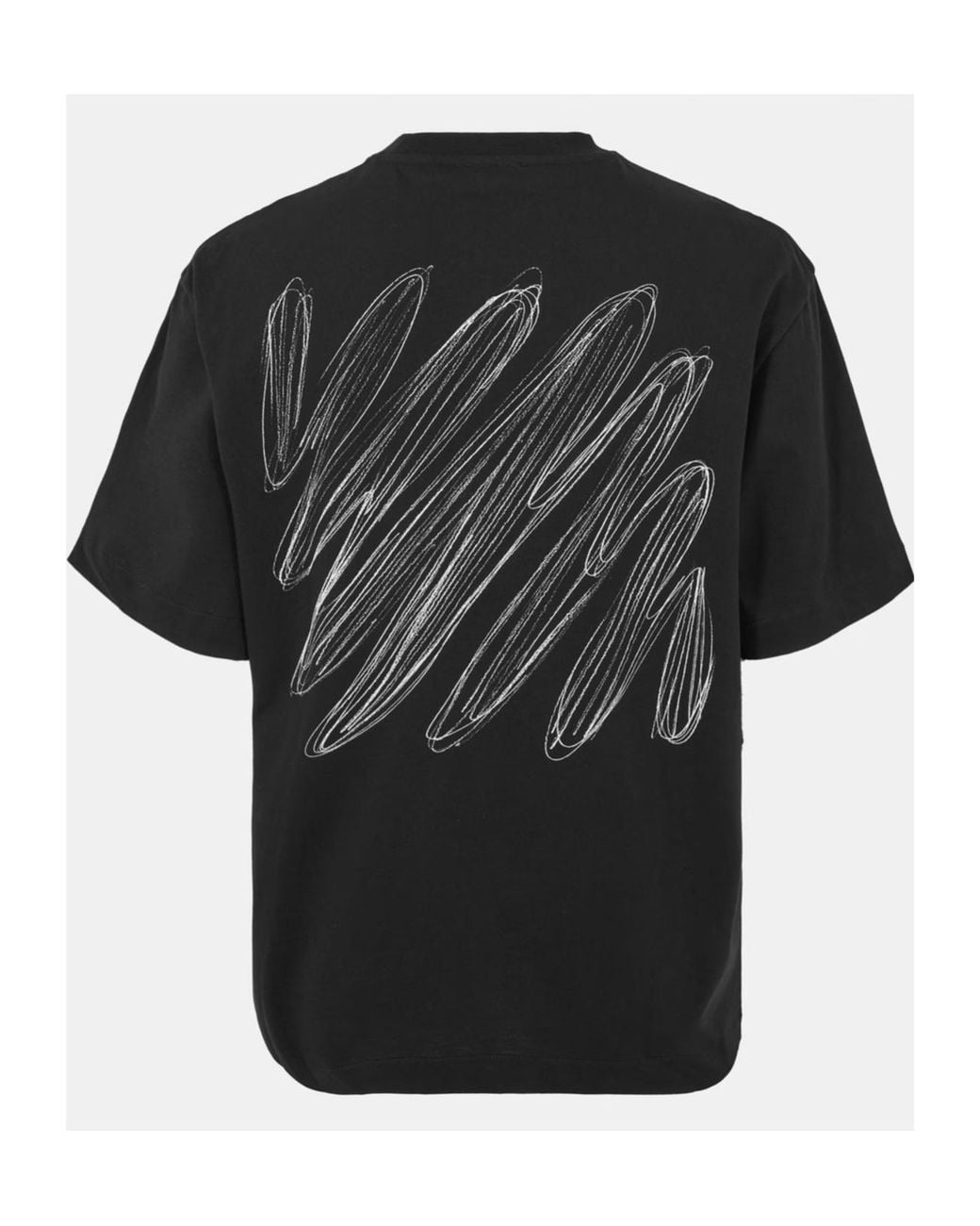 Off-White c/o Virgil Abloh Black Logo Crew Neck T-Shirt for men