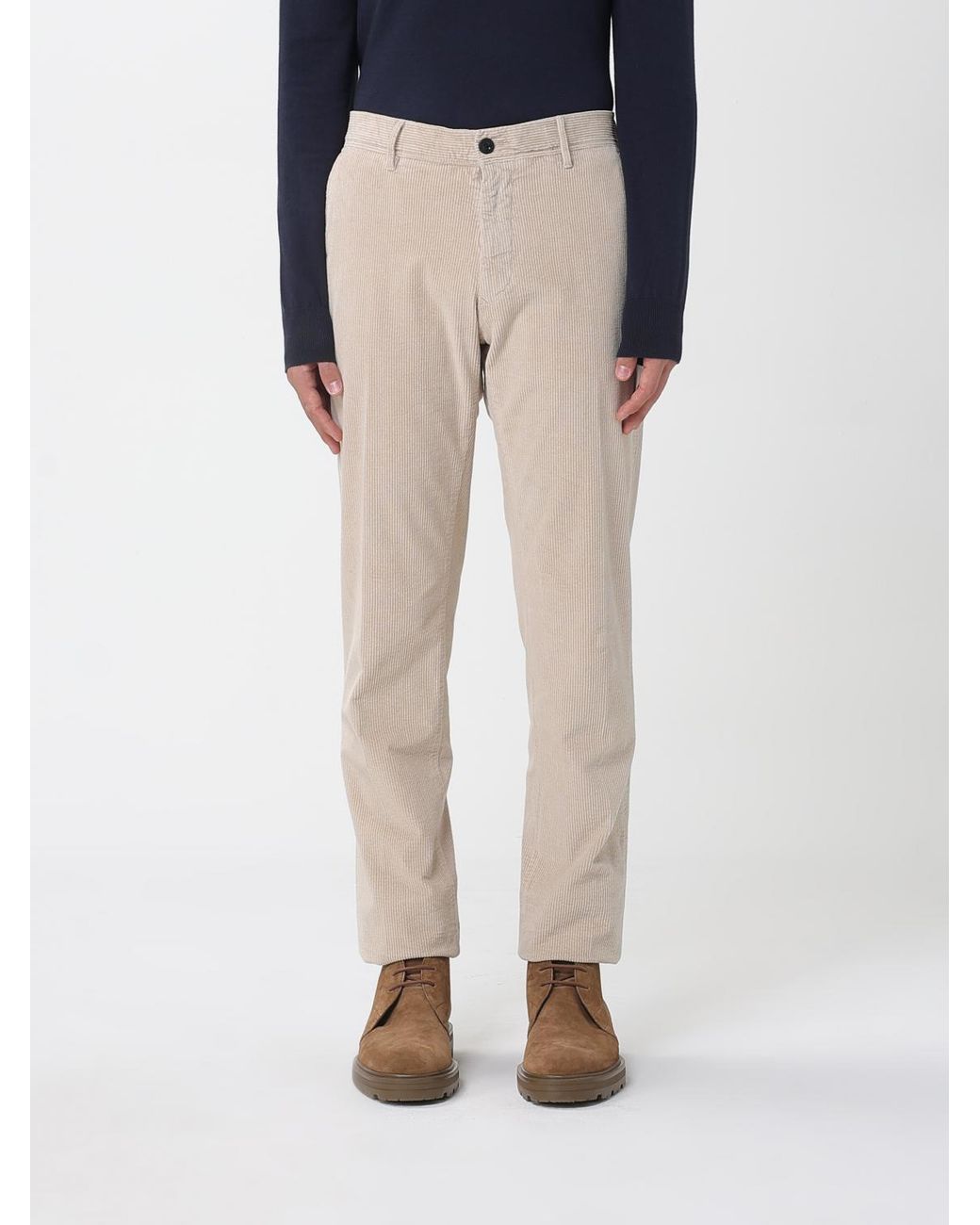 Incotex Natural Rtw Corduroy Slim Pants for men
