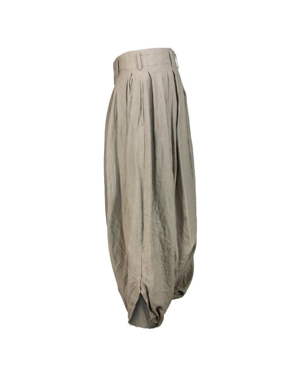Comme des Garçons Gray Casual Pants With Belt Loops