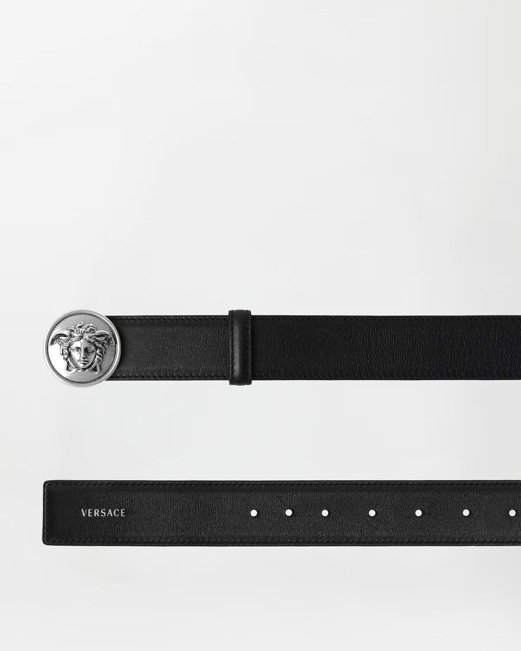 Versace Black Medusa Buckle Belt for men