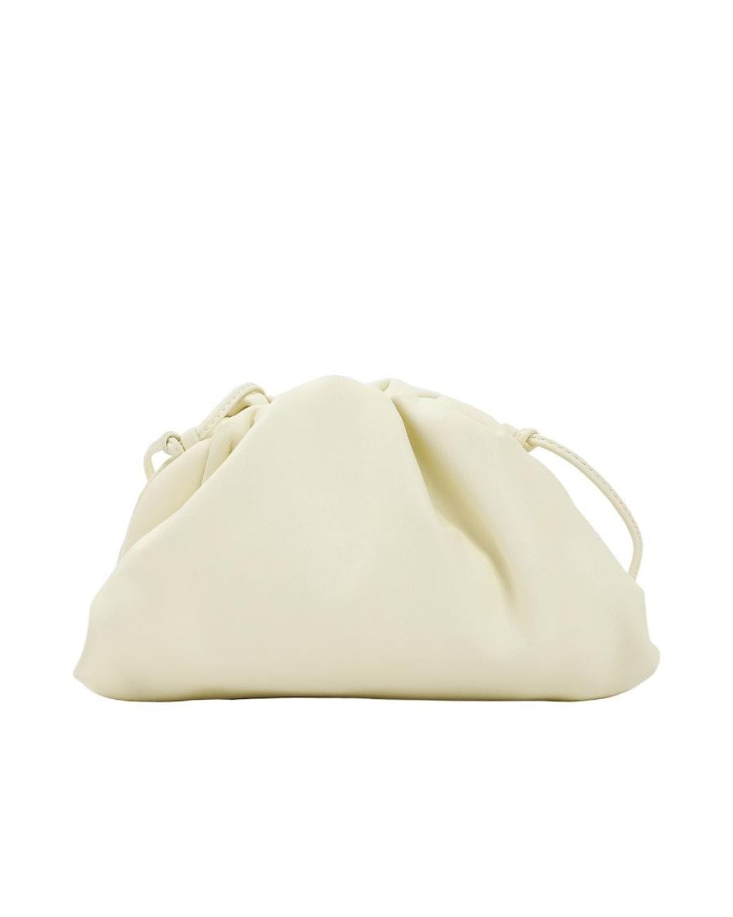 Bottega Veneta White Mini Clutch Bag