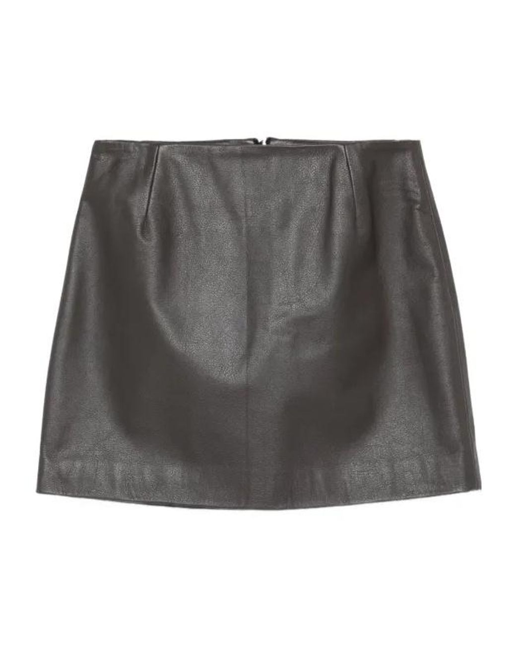 Blazé Milano Gray Blazé Milano A-Line Zipped Mini Skirt