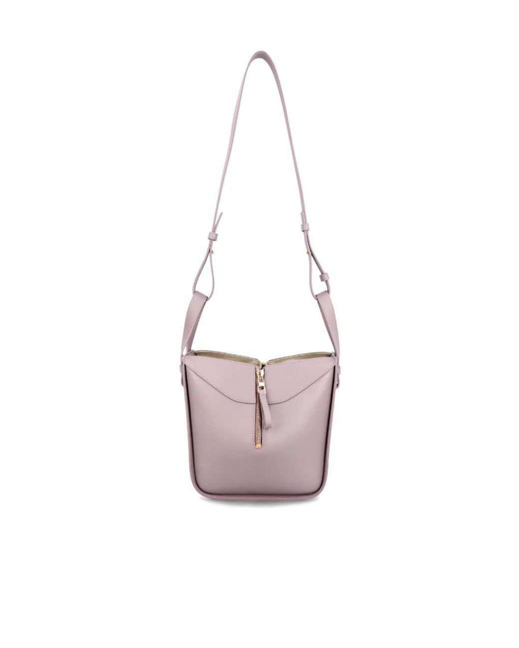 Loewe White Hammock Logo Embossed Shoulder Bag