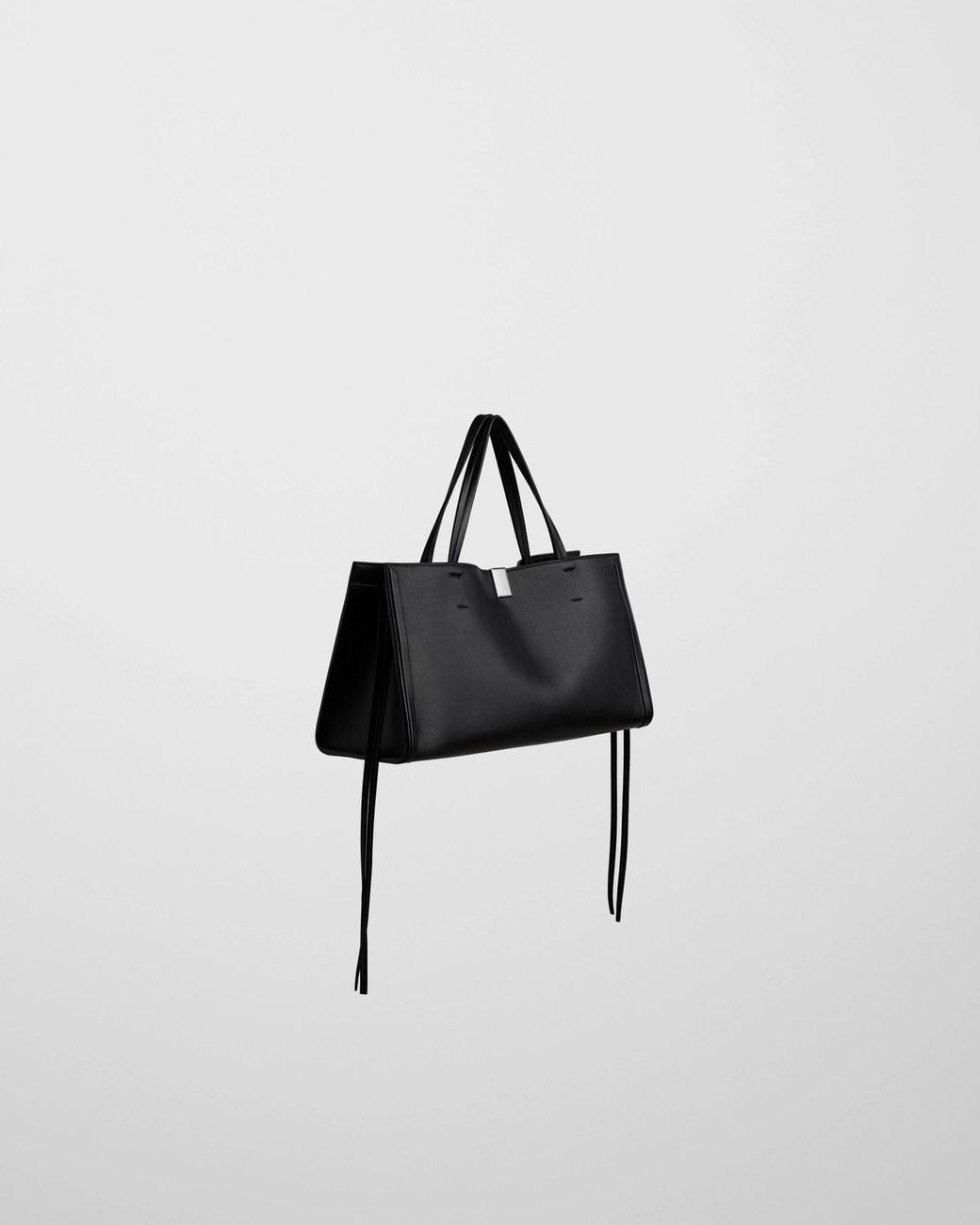 Phoebe Philo Black Double-Handle Tote Bag