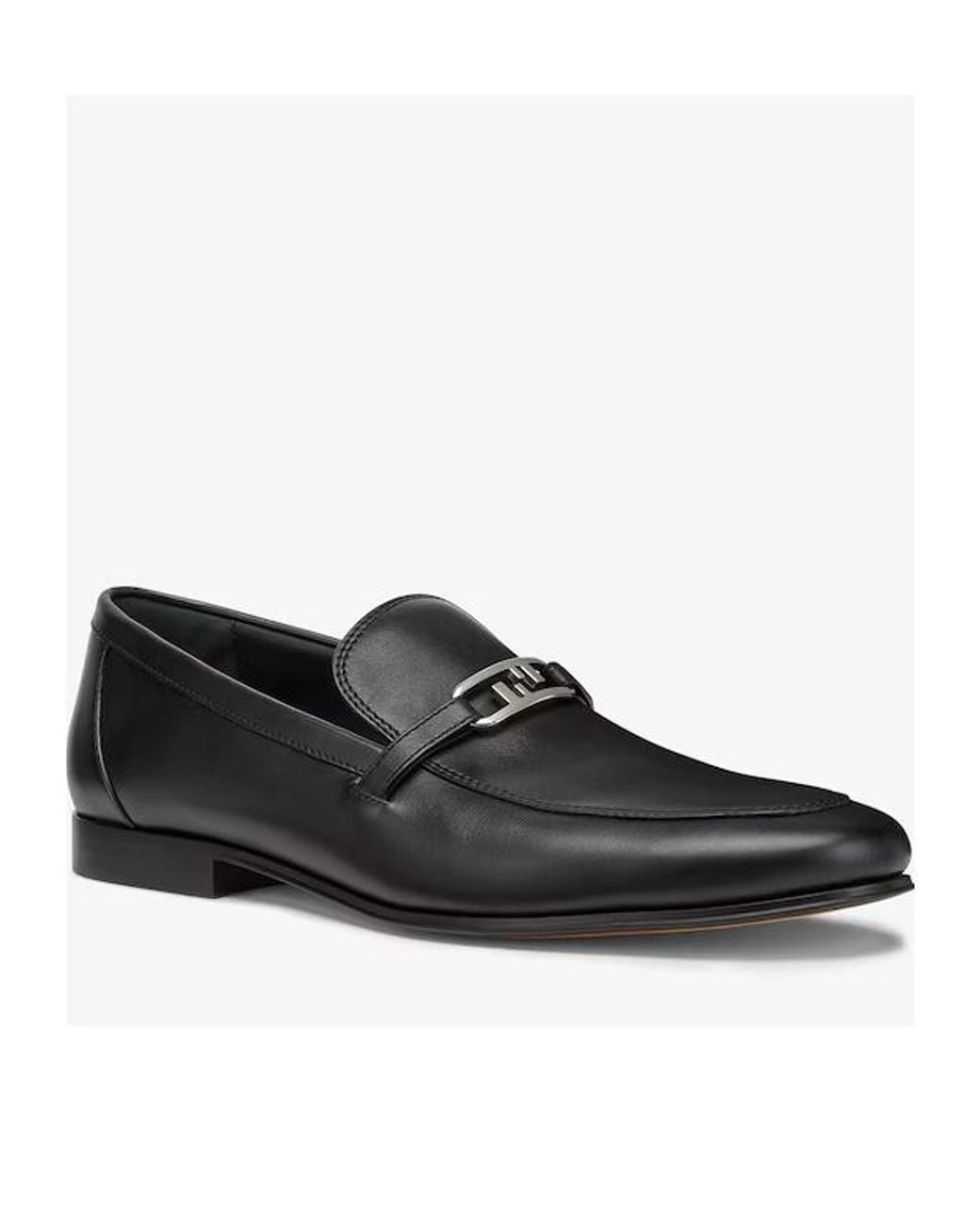 Fendi Black O'Lock Slip-On Loafers for men