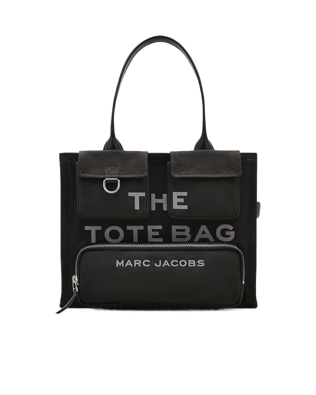 Marc Jacobs Black The Cargo Logo Printed Large Tote Bag