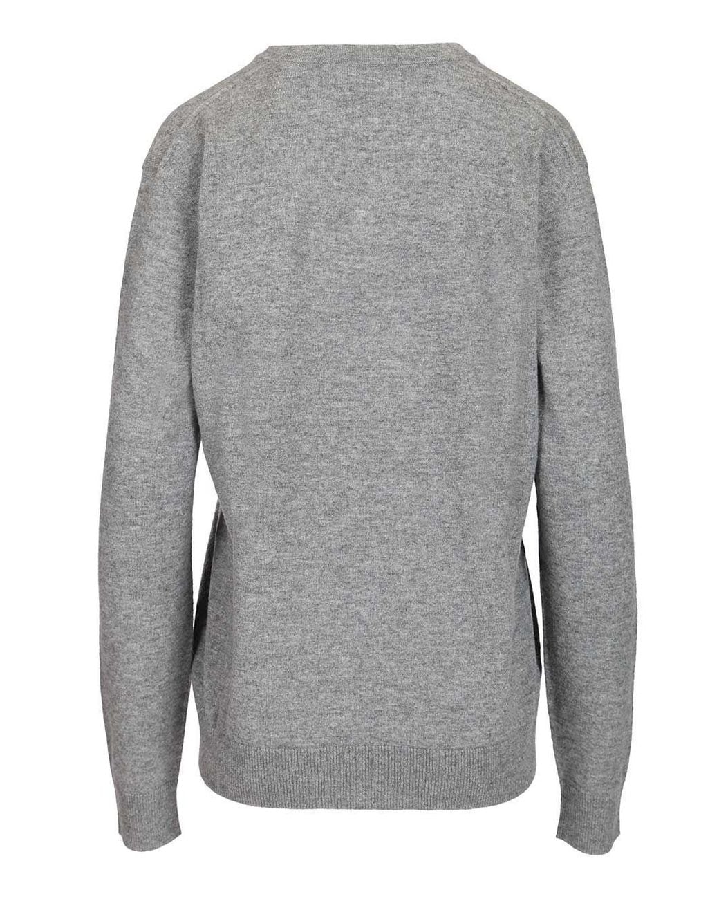 The Row Gray Nian Knitted Sweater