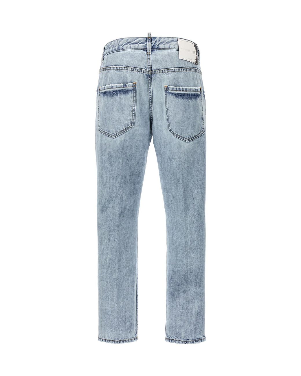 DSquared² Blue Distressed Cropped Jeans