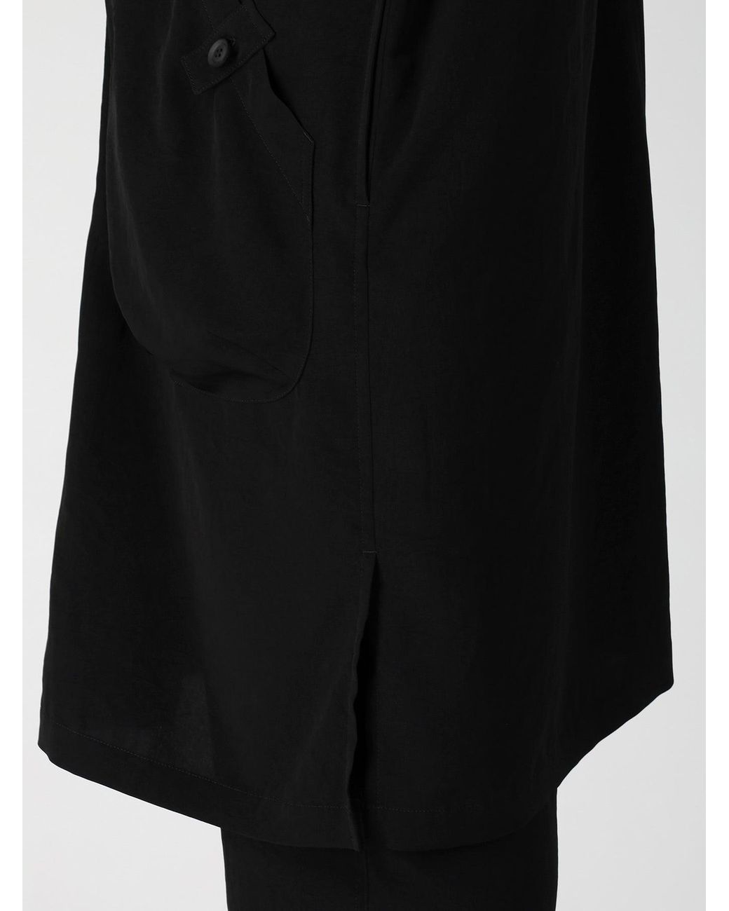 Yohji Yamamoto Black Oversized Long Shirt for men