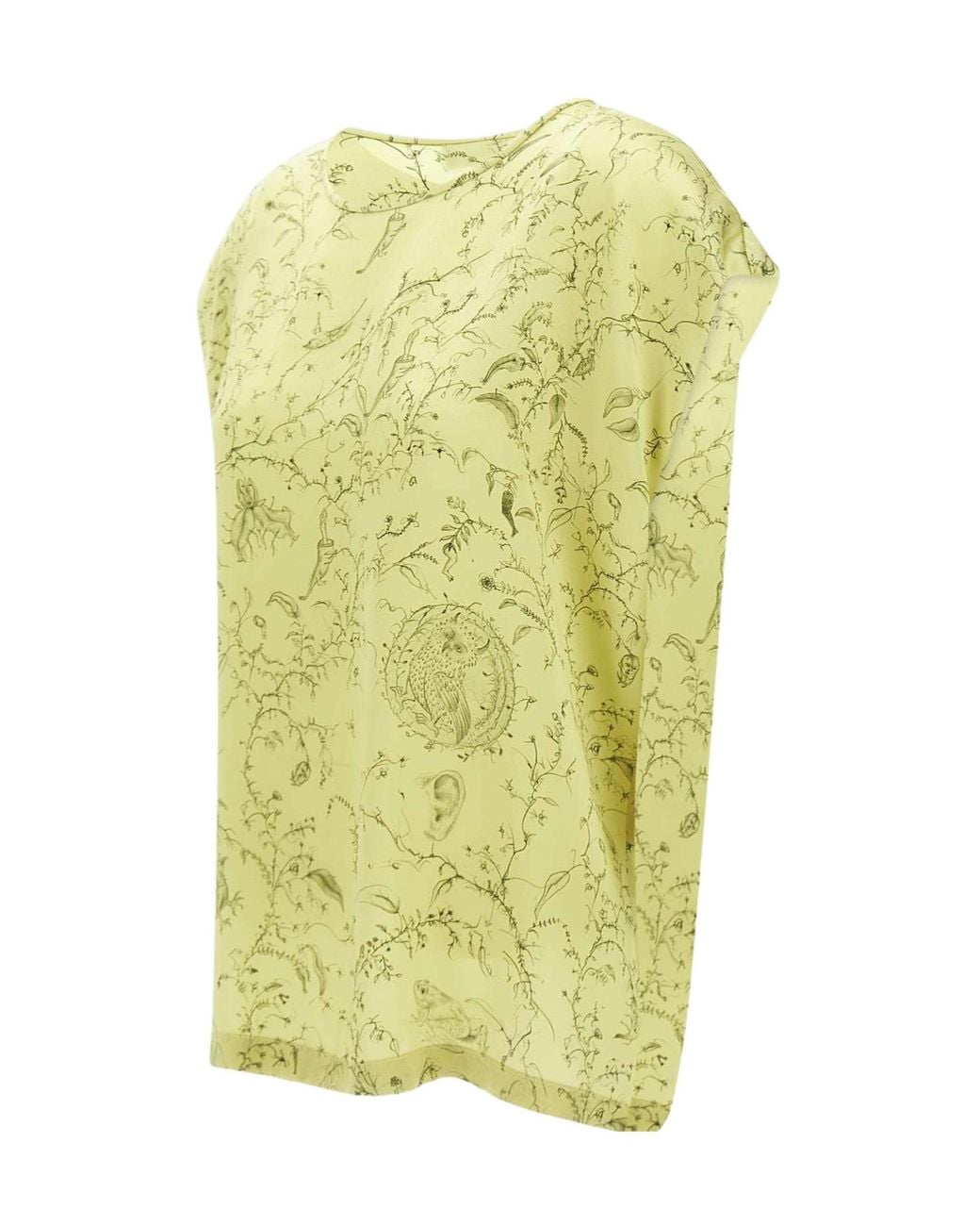 Fabiana Filippi Yellow Patterned T-Shirt