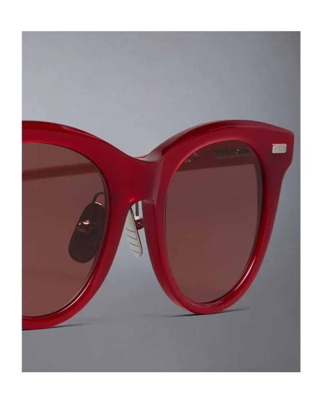 Thom Browne Purple Acetate Cateye Sunglasses for men