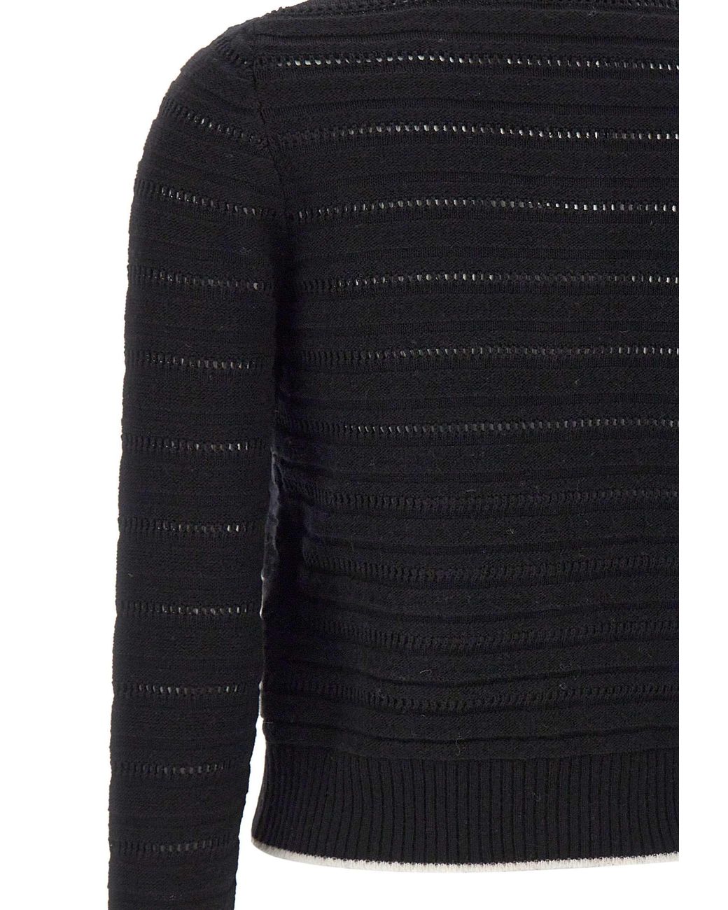 Marella Blue Note Textured Knit Cardigan