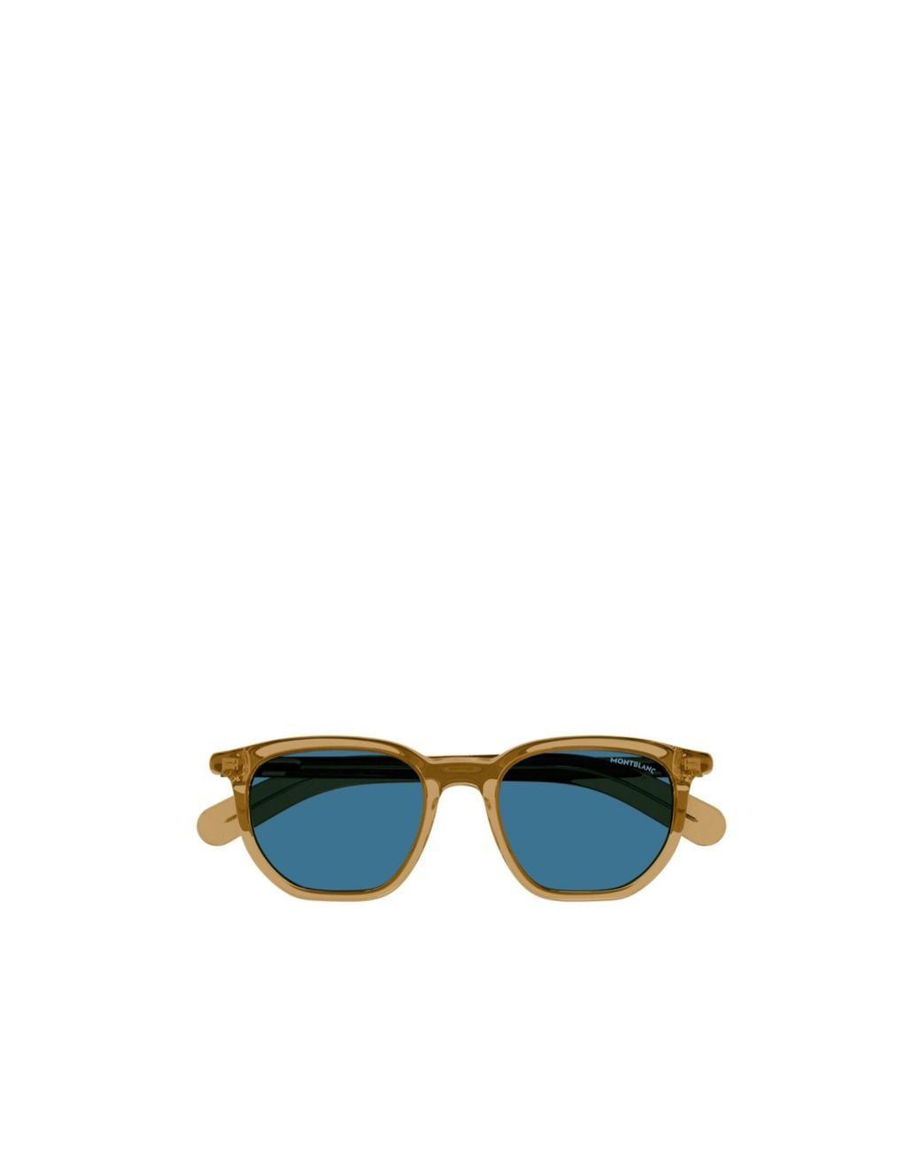 Montblanc Blue Eyewear Square Frame Sunglasses for men
